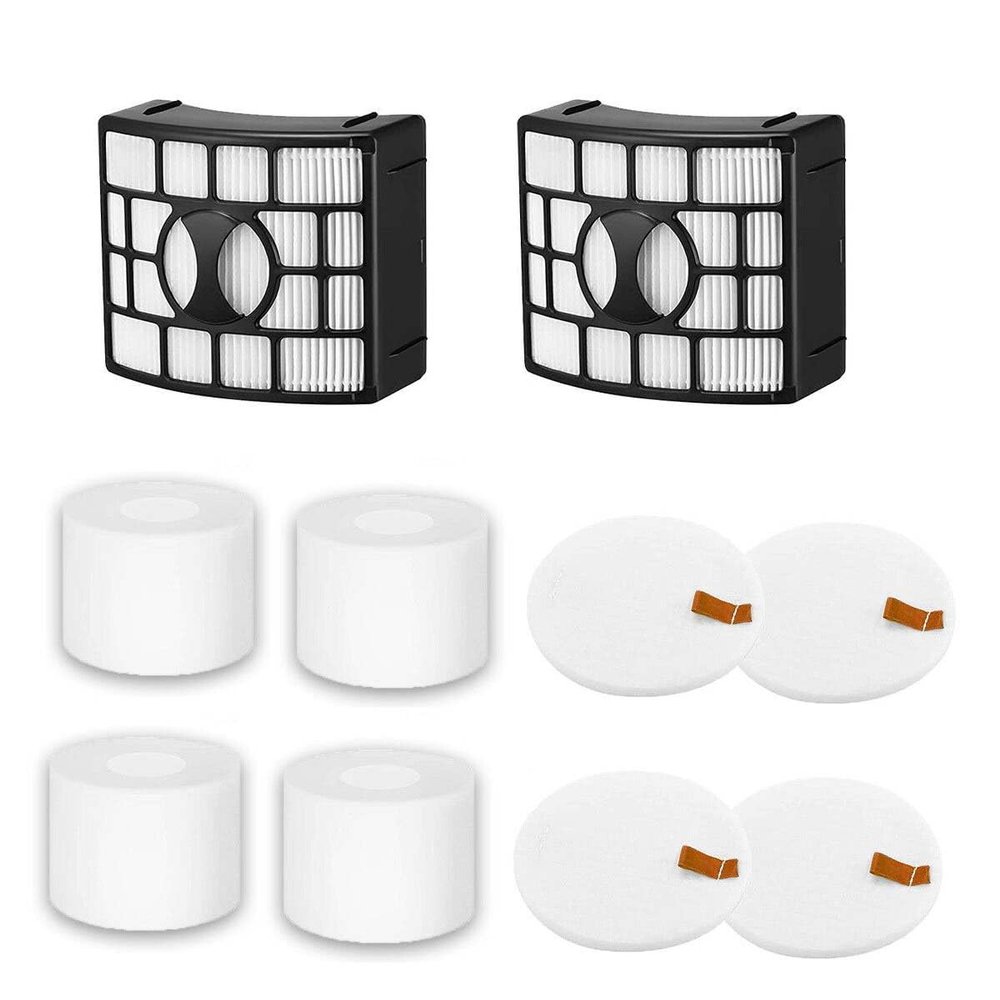 Replacement Filter Set for Shark DuoClean Rotator Lift-Away Speed Zero-M Upright Vacuum NV601, NV611, NV770, NV771, UV700, XFF600 XHF600 (4 Foam + 4 Felt + 2 Filters Kit)