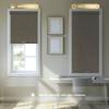 HOTSOON Blackout Roller Shades for Windows,Cordless,Linen Fabric,Roller Blinds,Thermal Insulated Fabric UV Protection,Window Blinds for Home,Office,Bedroom,Door,Brown,84" W x 86" H view 2