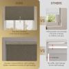 HOTSOON Blackout Roller Shades for Windows,Cordless,Linen Fabric,Roller Blinds,Thermal Insulated Fabric UV Protection,Window Blinds for Home,Office,Bedroom,Door,Brown,84" W x 86" H view 3