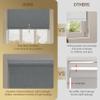 HOTSOON Blackout Roller Shades for Windows,Cordless,Linen Fabric,Roller Blinds,Thermal Insulated Fabric UV Protection,Window Blinds for Home,Office,Bedroom,Door,Grey,28" W x 84" H view 3