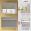 HOTSOON Blackout Roller Shades for Windows,Cordless,Linen Fabric,Roller Blinds,Thermal Insulated Fabric UV Protection,Window Blinds for Home,Office,Bedroom,Door,Light Brown,80" W x 48" H view 3