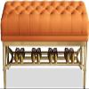 Shoe Storage Bench Shoe Bench Storage Bench End of Bed Bench Shoe Storage Rack Shoe Changing Stool Metal Shelf PU Cushion Bedroom(Size:120cm/47in) view 1