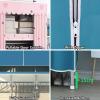 OZZHCWYL Wardrobe Canvas Wardrobe for Bedroom, Clothes Closet Storage Organizer, Portable Wardrobe, Foldable Closet,A-70x45x166cm view 4