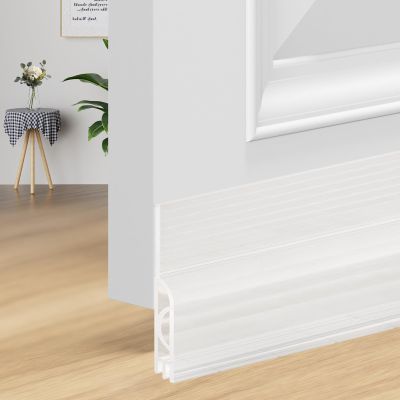 OXRQ Under Door Draft Stopper,Door Sweep for Bottom of Doors,Adjustable Weather Stripping Door Seal,Soundproofing Gap Filler Bottom Exterior Interior Insulation Block Energy Saving (78",Transparent)