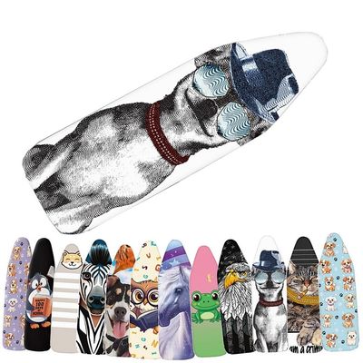 FIEZFEAT Extra Large Ironing Board Cover 43x13 48x15 54x18 57x21in Iron Board Cover Replacement, Scorch Resistant Padding, with Elastic Edge(Color:#11,Size:XL)