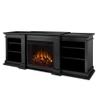 Afuera Living Modern Indoor TV Stand Electric Fireplace in Black view 1