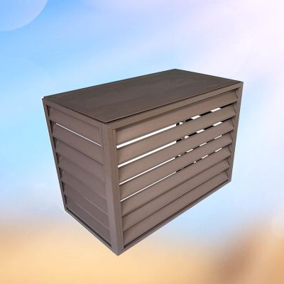 Housse de pluie pour climatiseur,mini split air conditioner cover,Air conditioner radiator cover , Outdoor air conditioner cover, Applicable to air conditioner outdoor unit(Color:Brown,Size:110*60*80c