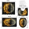 4 Pcs Sun Moon Bathroom Shower Curtain Set with Rugs,Toilet Lid Cover, Bath Mat, Yin and Yang Metaphysics Fantasy Gothic Art Bathroom Shower Curtain with 12 Hooks Accessories Decorative view 4