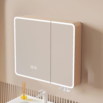 Led mirror medicine cabinet,bathroom medicine cabinet with mirror and lights,Aluminum bathroom mirror with storage wall mounted,Intelligent defogging,bathroom vanity mirror,touch control,Stepless dimm