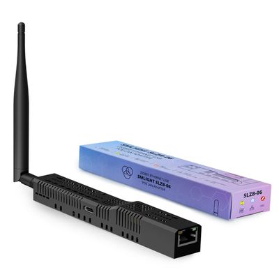 SMLIGHT SLZB-06U(2026 Model) Zigbee 3.0 to Ethernet,USB,WiFi Gateway Coordinator with PoE,Universal Gateway for Home Assistant/ Zigbee2MQTT/ZHA,Wireless Zigbee 3.0 USB Adapter