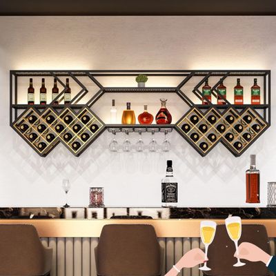 Bar Shelves Wine Rack Wall Mounted with Wine Glass Rack Liquor Bottle Display Shelf with LED Light Floating Bar Shelves Kitchen Wall Cabinet for Home Bar Cafe Kitchen Dining Room(Color:White,Size:70.8