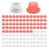 SHIDXIB 100Pcs White Red Water-Saving Silicone Faucet Gaskets Leak Proof Easy Installation Multi-Fixture Compatible view 1