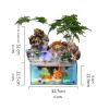KCYSLY Tabletop Fountain Desktop Fountain Waterfall Desktop Humidifier with Rockery Aquariums Feng Shui Wheel Tabletop Fountain Home Office Decoration Desktop Fountain, 20010125 view 2