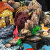 KCYSLY Tabletop Fountain Desktop Fountain Waterfall Desktop Humidifier with Rockery Aquariums Feng Shui Wheel Tabletop Fountain Home Office Decoration Desktop Fountain, 20010125 view 3