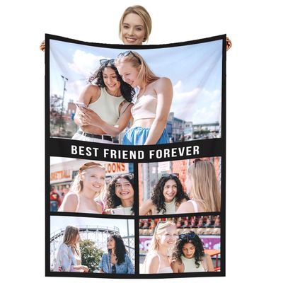 Dmkjdzsw Personalised BlanketCustom Blanket Soft Cosy Custom Blanket for Adults KidsPersonalised Gifts for Mum, Dad, Boyfriend-E-180 * 200CM