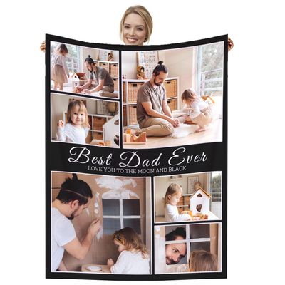 Dmkjdzsw Personalised BlanketCustom Blanket Soft Cosy Custom Blanket for Adults KidsPersonalised Gifts for Mum, Dad, Boyfriend-F-100 * 130CM
