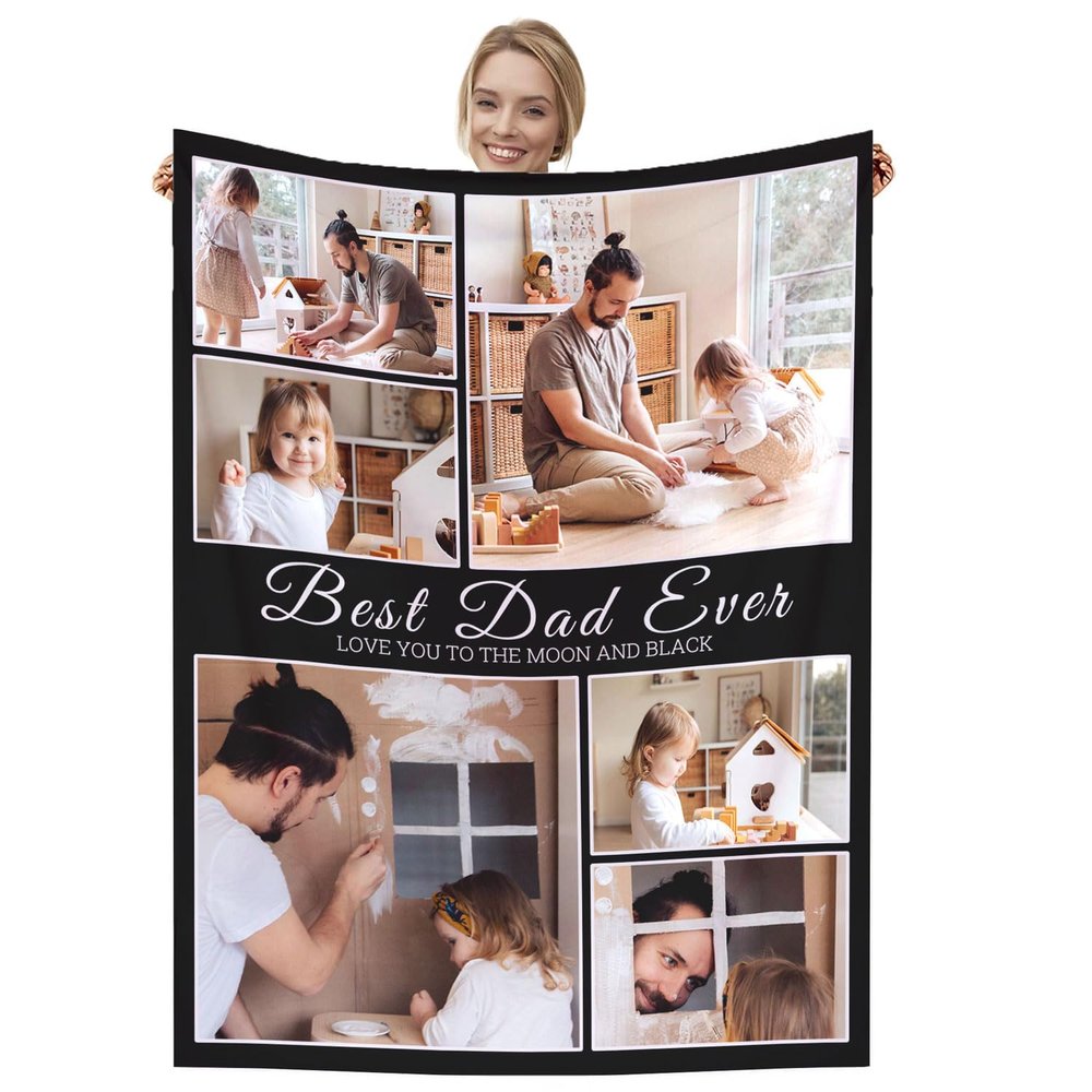Dmkjdzsw Personalised BlanketCustom Blanket Soft Cosy Custom Blanket for Adults KidsPersonalised Gifts for Mum, Dad, Boyfriend-F-100 * 130CM