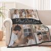 Dmkjdzsw Personalised BlanketCustom Blanket Soft Cosy Custom Blanket for Adults KidsPersonalised Gifts for Mum, Dad, Boyfriend-F-100 * 130CM view 3