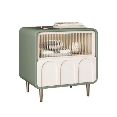 Bedside Table Bedroom Nightstand Bedside Table With Drawers Bedside Table Nightstand End Table Side Table Modern Accent Bedside Nightstand For Bedroom, Small Spaces(Color:Green,Size:50x40x50cm)