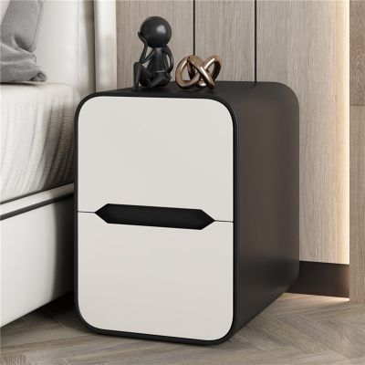 Side Table,end Table,Nightstand,Nightstands 2 Drawer Nightstand Modern End Table Double Drawer Nightstand Decoration For Bedroom Bedroom Bedside Living Room Bedroom Furniture(Color:Black+White,Size:25
