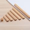 Wooden Cabinet Handles, Drawer Pull Handles,Wooden Handle Drawer Pulls,2pcs Drawer Pull Wood Cabinet Handles Solid Wooden Cabinet Knobs Semicircle Furniture Hardware (Hole Distance 128mm) (Size : HOL view 3