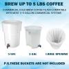 50 PIECE Cold Brew Coffee Filters with Drawstring, 20" X 20" Cold Brew Bags for Cold Brew Coffee Makers, Brew Up To 5 LBS Coffee view 2