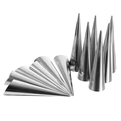 ABOOFAN 12pcs Stainless Steel Croissant Molds by Bread Baking Accessories Easy to Use and Clean for Pastry Decorations