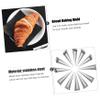ABOOFAN 12pcs Stainless Steel Croissant Molds by Bread Baking Accessories Easy to Use and Clean for Pastry Decorations view 2