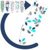 FIEZFEAT 48x15 43x13 36x12 Ironing Board Cover Printed Replacement Iron Board Cover with Padding, Easy Fit Homes Cotton Ironing Board Pad(Color:A,Size:43x13in/110x34cm) view 1