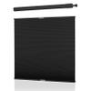 ZimJAHO No Drill No Tools Cellular Shades Top Down Bottom Up Blackout Cordless Honeycomb Blinds Easy to Install UV Protection Window Shades for Office Home Noise Reduction, Black, 51" W x 52" H view 1