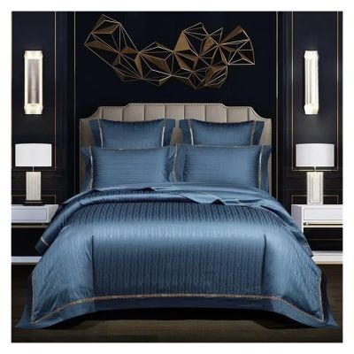 GLAMDIA Bed, Egyptian Cotton Luxury Bedding Set Soft Silky 4Pcs Super King Queen Size Duvet Cover Bed Sheet Set Pillowcases, MM-102