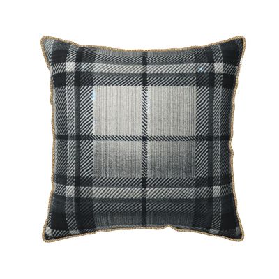 Augenstern Zippered Pillow Protectors Cover Case Grey-Tartan-Pattern Decorative Throw Pillow Cover Square Cushion Case 20"X20"