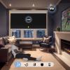 Keego Smart Motorized Roller Blinds with Remote Automatic Blinds for Windows Wi-Fi Enabled Compatible with Alexa and Google Custom Automatic Window Shades Black-Blackout view 2
