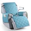 TAOCOCO Waterproof Recliner Chair Cover for Large Recliner, Oversized Recliner Covers for Recliner Chair with Pocket, Recliner Slipcover Furniture Protector for Kids Pets(28'', Sky Blue) view 1