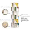 2/3/4/5/6 Tier Revolving Bookshelf Revolving Bookcase 360 Display Rack White Bookshelf Rotating Round Bookcase Wooden for Living Room Bedroom(Size:40 * 40 * 160cm) view 4