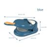 Dumpling Maker 2 in 1 Dough Press Set Dumpling Skin Maker Dumpling Mould Kitchen Gadget Blue, dough press view 3