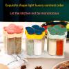 NAZHPO 5 In 1 Travel Spice Containers, Shaker Jars, Clear Plastic Container Jars With Labels, Airtight Cap, Pour/Sift Shaker Green view 3
