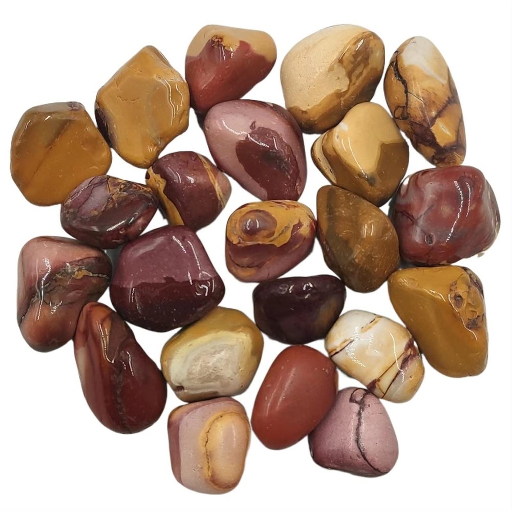 NSIXSURIM 100g Natural Mookaite Irregular Shape Tumbled Stones Gravel Rock Crystal Gemstone Home Garden Decoration Natural Stones Crystals and Stones