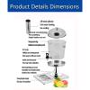 Drinks Dispenser,Clear Glass Drinks Dispenser,Cold Beverage Dispenser with Centre Ice Core and Drip Trays,Stainless Steel Drink Dispensers with Stand and Spigot,for Parties Beer Juice Cold Beverages view 2