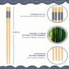 LOROTOCO 500 Pairs Bamboo Chopsticks Disposable | Reusable | Separated | Bulk | Chinese | -9.45in view 4