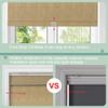 SEEUNANA Cordless Blackout Roller Shades for Windows,Free-Stop Striped Jacquard Windows Blinds with Cassette Valance,Thermal Insulated UV Protection Roller Blinds for Home Office. Brown. 76"W x 48"H view 4