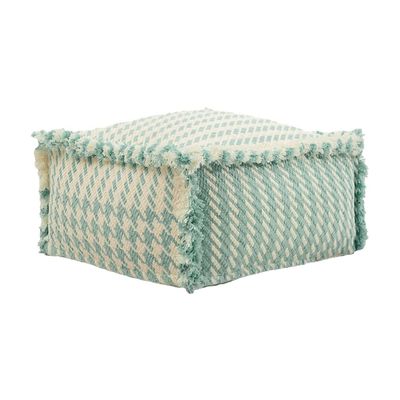 Nordic Style Moroccan PU Leather Pouf Craft Ottoman Footstool Round Large Artificial Leather Unstuffed Cushion (Color : A, Size : 40 * 40 * 20cm) (B 40 * 40 * 20cm)