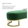 Ottoman Bench Stepping Stool Storage Bench- Ottoman for Bedroom End of Bed, Entryway Bench, Modern Velvet Benche Bedroom Benches for Foot of Bed,Upholstered Bench with Golden Legs Foot Stools Ottoman view 4
