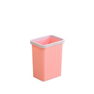 EARSHOT Trash Can Trash Can Household Plastic Lidded Trash Can Office Wastebasket Living Room Kitchen Bathroom Lidless Trash Can Bathroom Trash Can(Color:B,Size:10L)