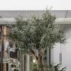 Artificial Trees for Modern Home Living Room Decor, Tall Fake Olive Tree Plants, Artificial Olive Tree, Fake Olive Silk Tree with Branches and Fruits(Size:1mx0.9m) view 1