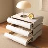 BRCYKRWY 3 Drawers End Table Side Table,Side Table for Bedroom,Modern Accent Bedside Nightstand Modern End Side Table Adorneve Nightstand Bedroom Bedside Living Room Bedroom Furniture(Color:Beige) view 3