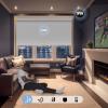 Keego Smart Motorized Roller Blinds with Remote Automatic Blinds for Windows Wi-Fi Enabled Compatible with Alexa and Google Custom Automatic Window Shades White-Blackout view 2