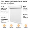 Keego Smart Motorized Roller Blinds with Remote Automatic Blinds for Windows Wi-Fi Enabled Compatible with Alexa and Google Custom Automatic Window Shades White-Blackout view 3