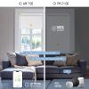 Keego Smart Motorized Roller Blinds with Remote Automatic Blinds for Windows Wi-Fi Enabled Compatible with Alexa and Google Custom Automatic Window Shades White-Blackout view 4