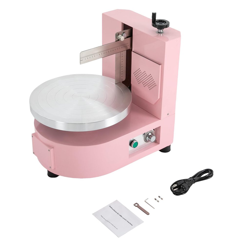 Cake Decorating Coating Machine,Electric Cake Turntable Frosting Machine w/Graduated Scraper & 11 Adjustable Speeds for 4-16inch Cakes